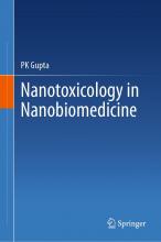 The cover of Nanotoxicology in Nanobiomedicine