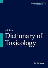 The cover of Dictionary of Toxicology