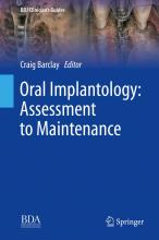 The cover of Oral Implantology