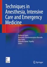 The cover of Techniques in Anesthesia, Intensive Care and Emergency Medicine